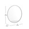 Flash Furniture 36" Round Silver Metal Framed Accent Wall Mirror HFKHD-6GD-CRE8-202315-GG - alternate 3